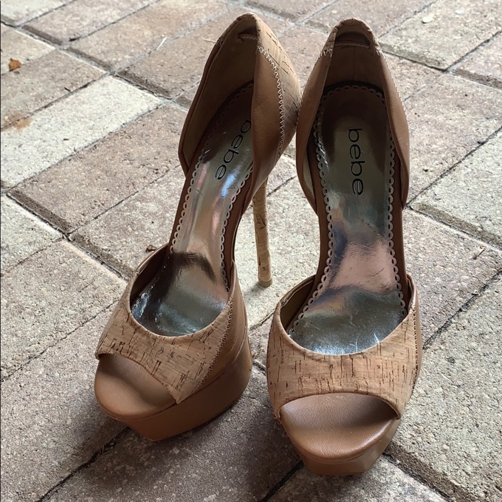 Bebe super sexy heels 6-6.5 heel ! US Size 8 1/2